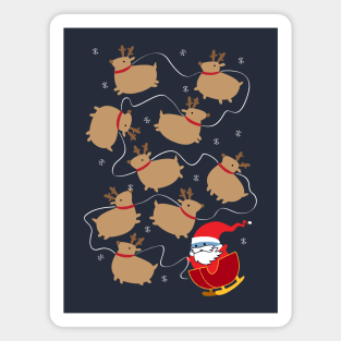 Santa Pudge Magnet